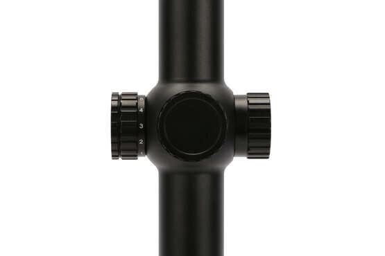 Primary Arms 1-6x24mm ACSS Raptor 7.62 FFP rifle scope has a matte black anodized finish